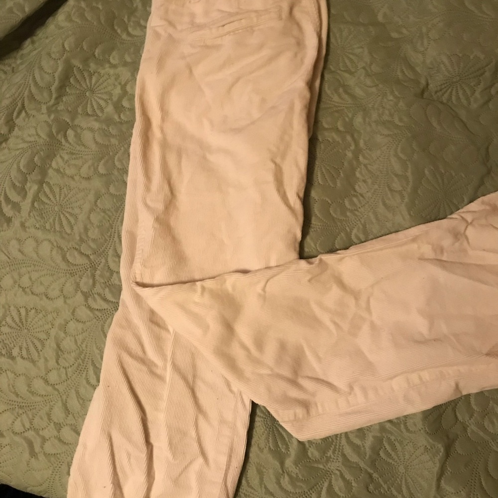 Banana republic white corduroy pants